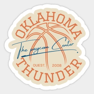 okc thunder Sticker